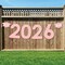 Big Dot of Happiness Rose Gold Grad - Large Graduation Party Decorations - 2026 - Outdoor Letter Banner